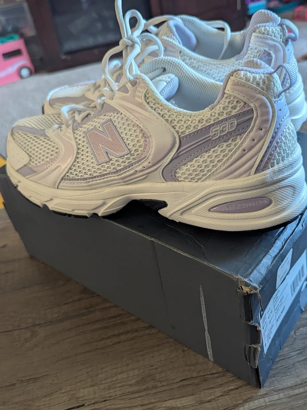 New Balance 530 White & Light Lavender Women's Sneakers